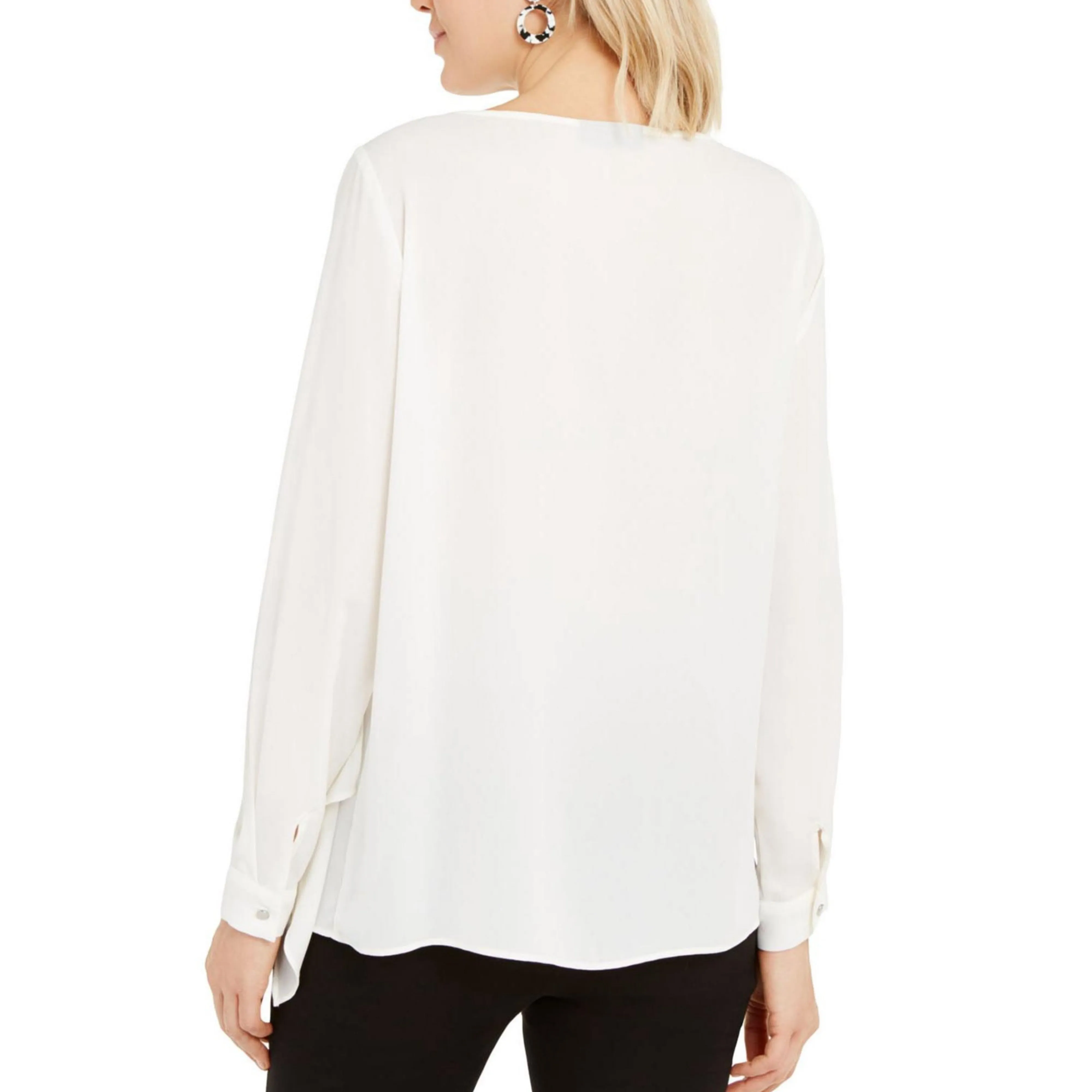 ALFANI Layered Chiffon Blouse