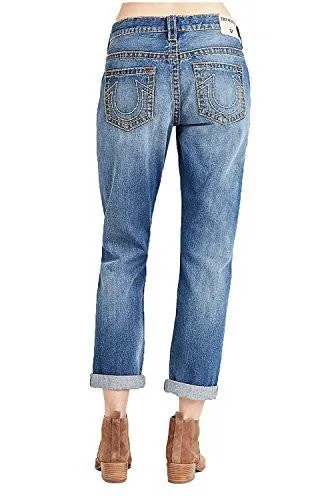 Audrey Mid Rise Slim Boyfriend Super T Jeans In Blues Fest 31, Blues Fest