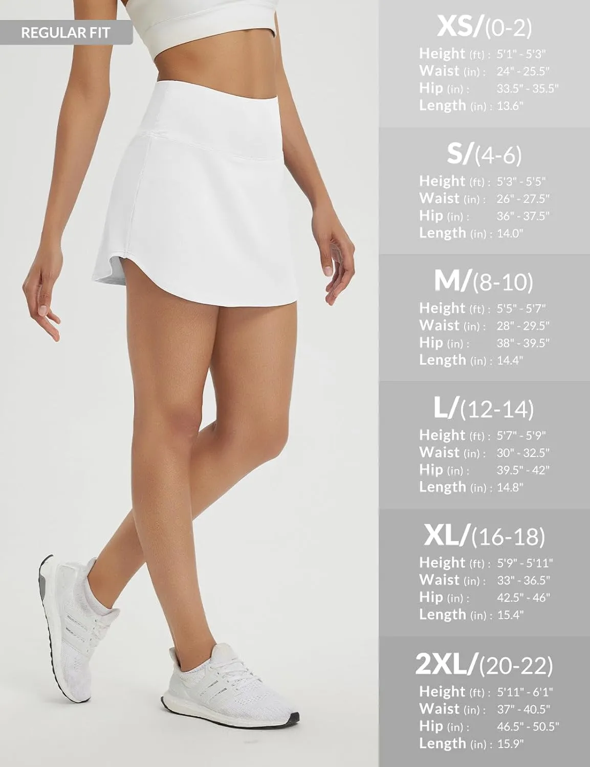 baleaf Womens Tennis Skirt Golf Skorts for Woman High Waisted with Shorts Pockets Athletic Running