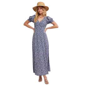 Boho Floral V- Neck Maxi Dress