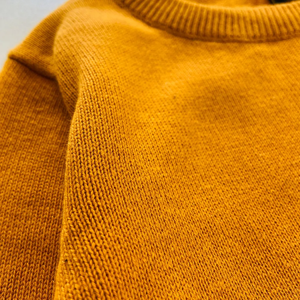 Boys Long Sleeve Solid Pullover Sweater