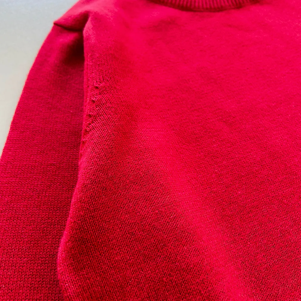 Boys Long Sleeve Solid Pullover Sweater