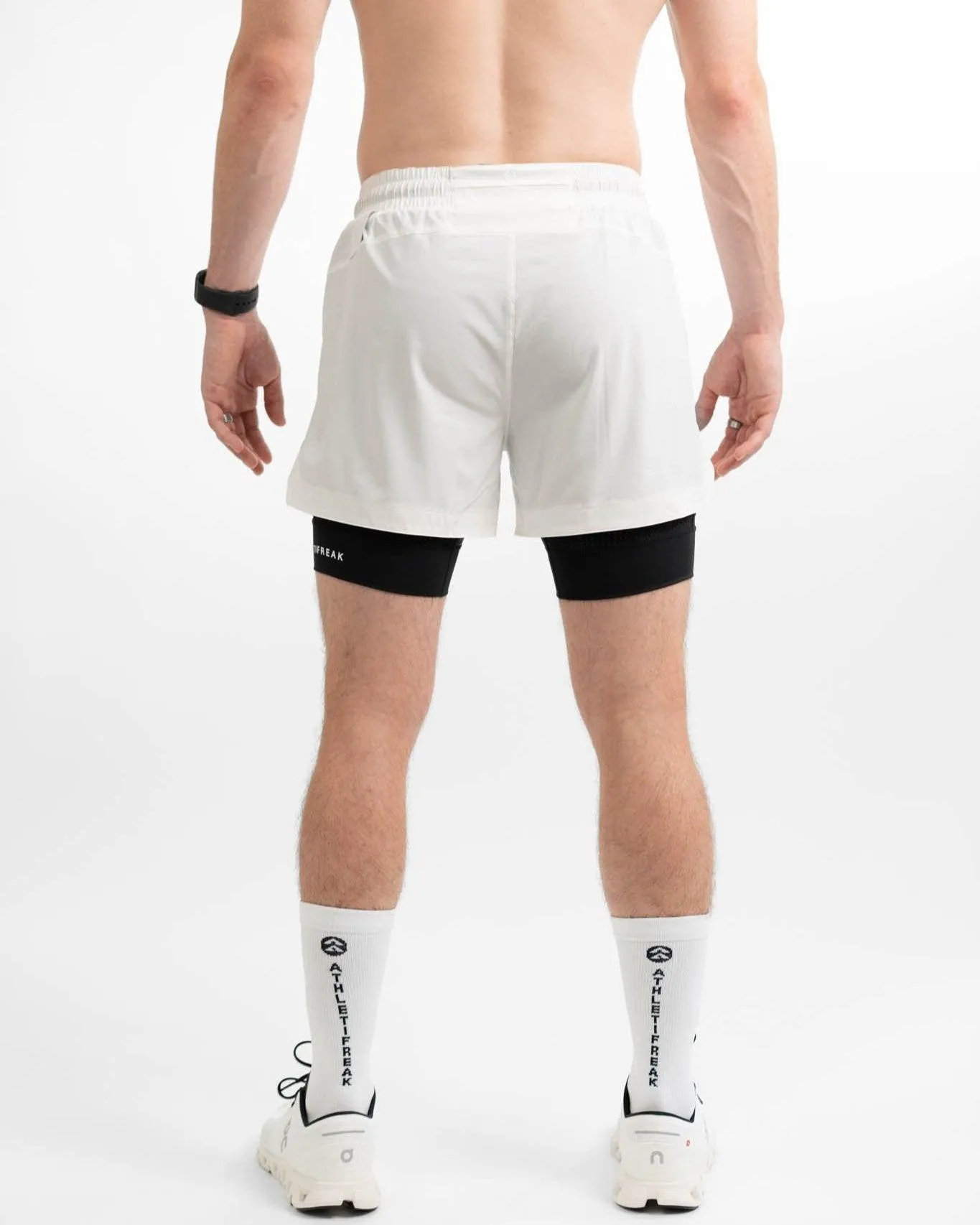 [CORE] Training Shorts 4" - White/Black