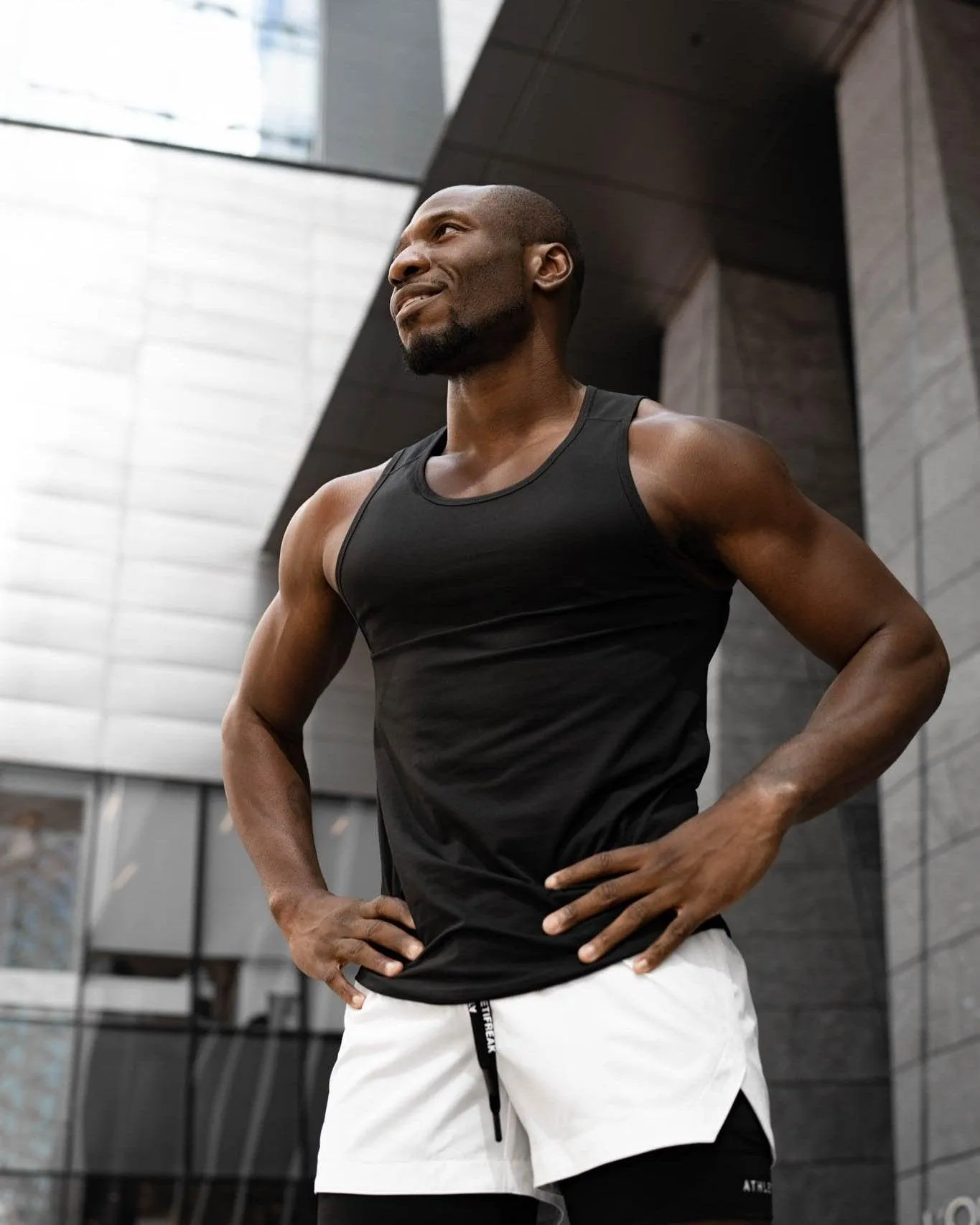 [CORE] Training Shorts 4" - White/Black