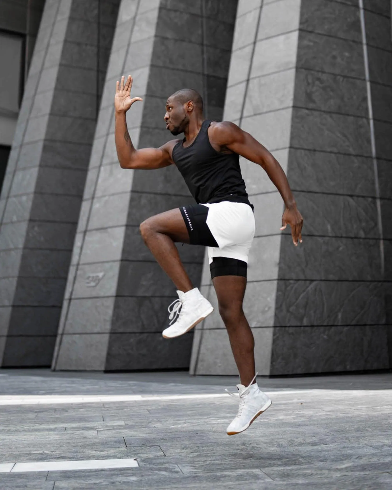 [CORE] Training Shorts 4" - White/Black