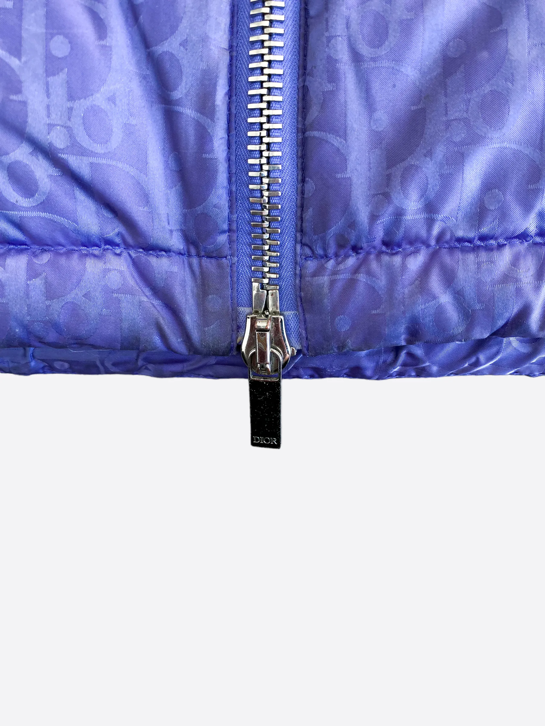 Dior Oblique Purple Puffer Vest