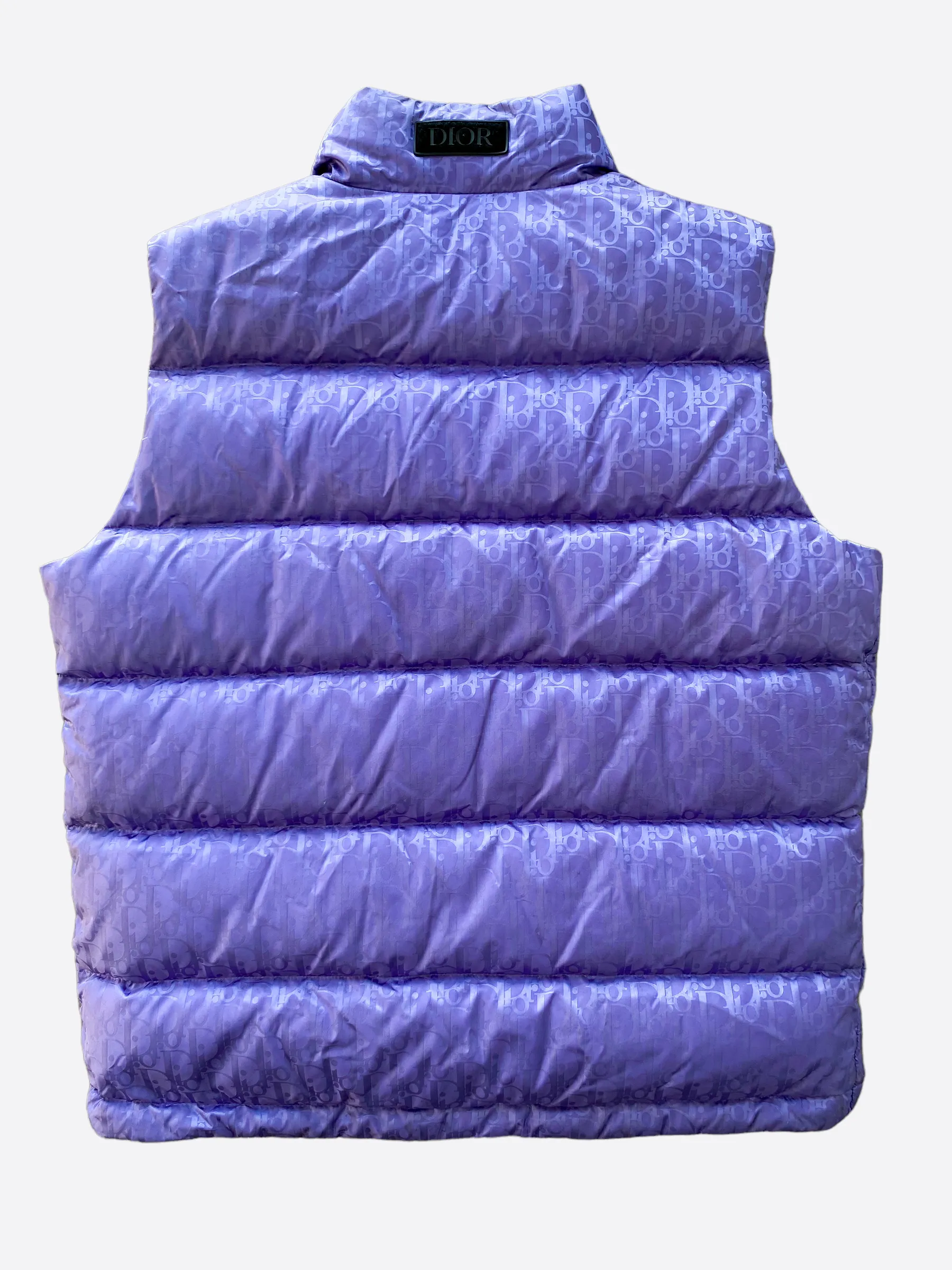 Dior Oblique Purple Puffer Vest