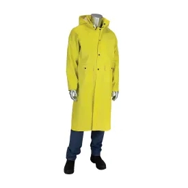 Falcon 201-650C/M Ribbed PVC 48" Jacket with Hood - 0.65 mm