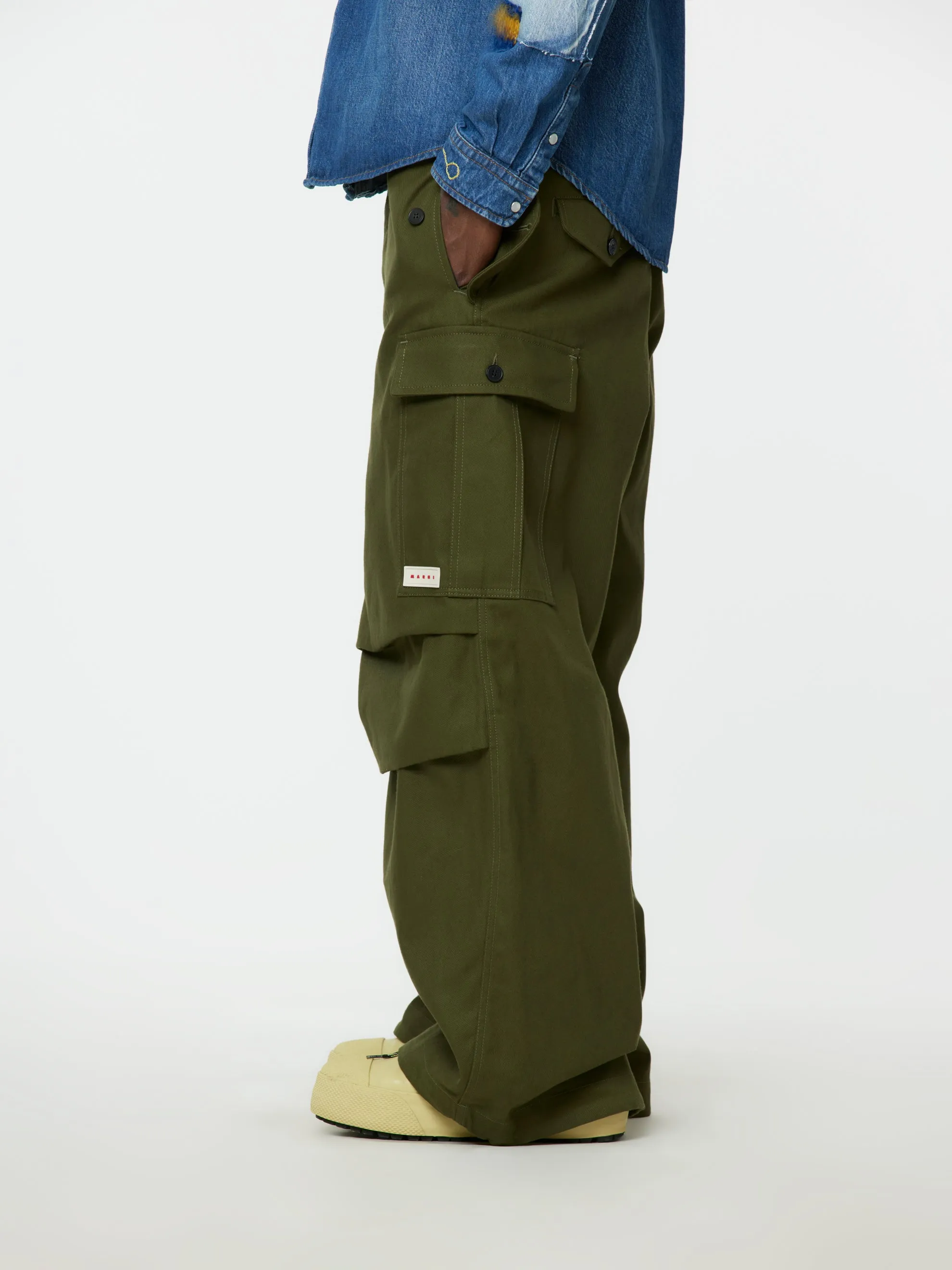 Garbardine Workwear Pants (Leaf Green)