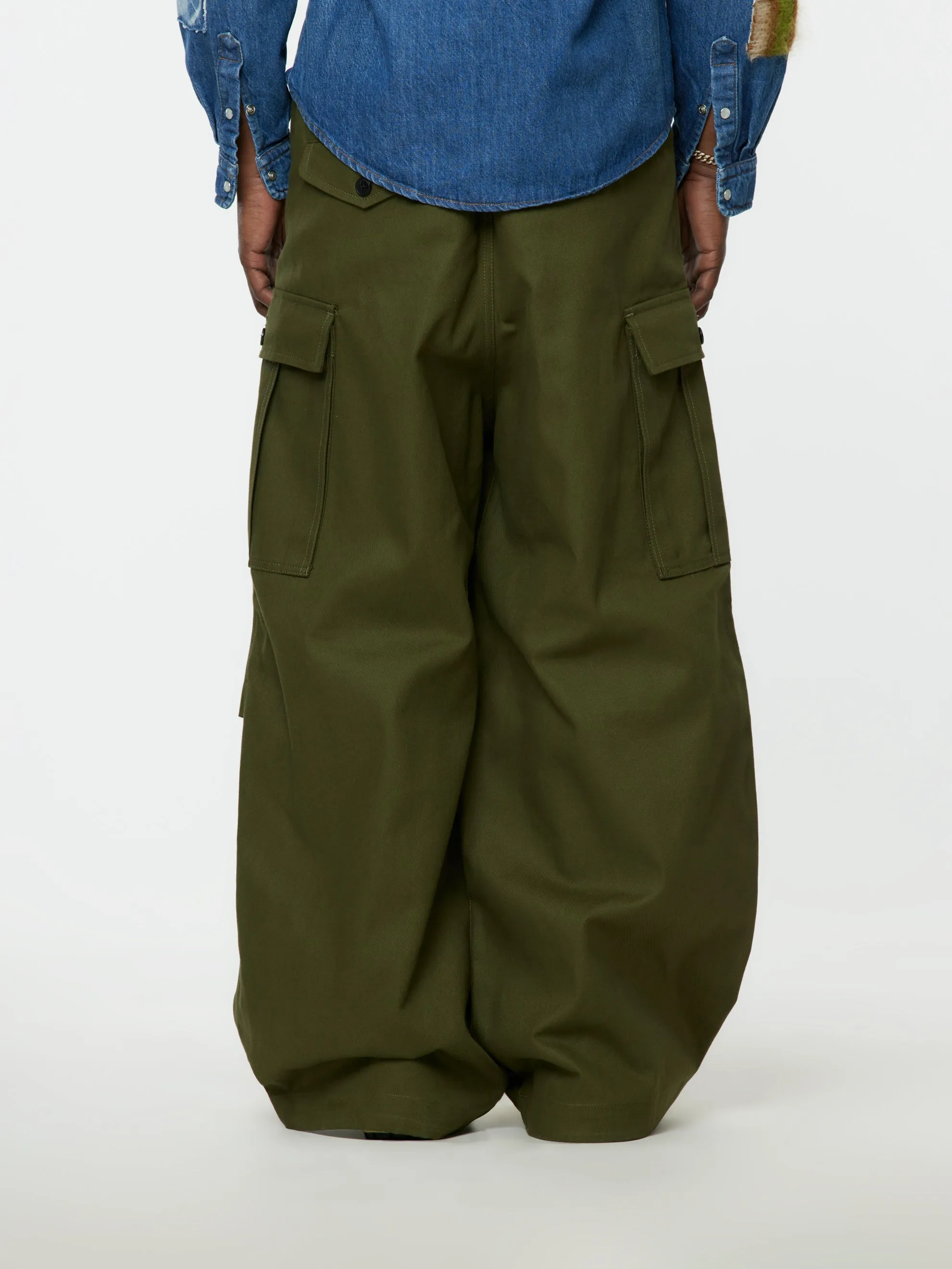 Garbardine Workwear Pants (Leaf Green)