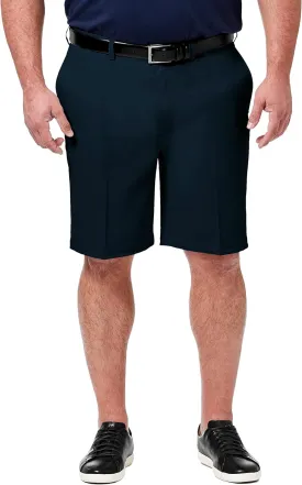 Haggar Men's Cool 18 Pro Straight Fit Flat Front 4-Way Stretch Expandable Waist Short-Big & Tall Sizes