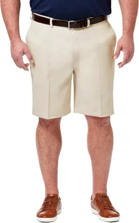 Haggar Men's Cool 18 Pro Straight Fit Flat Front 4-Way Stretch Expandable Waist Short-Big & Tall Sizes