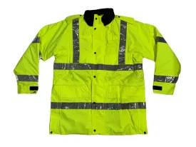 Hivis 3/4 Goretex Waterproof Rain Coat Security HVGC04AN