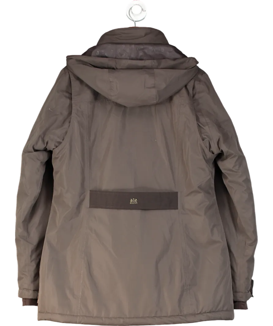 Holland Cooper Khaki Stamford Coat With Inner Removeable Fleece Gilet UK M