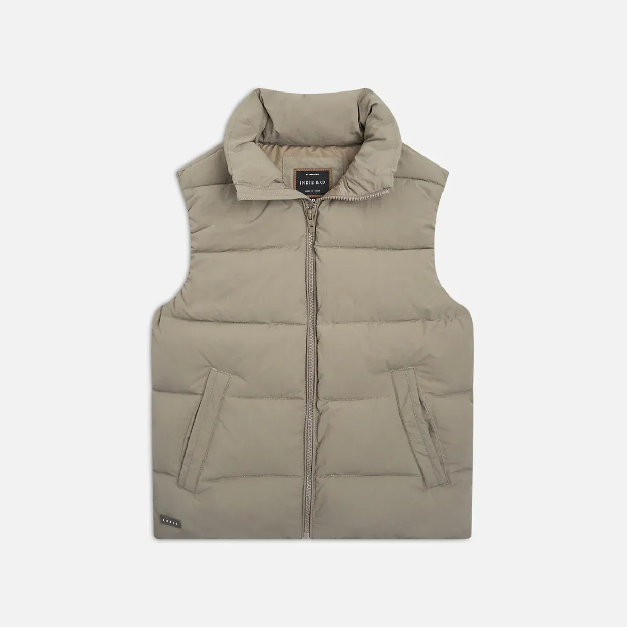 Indie Kids - Chester Puffer Vest - light sage