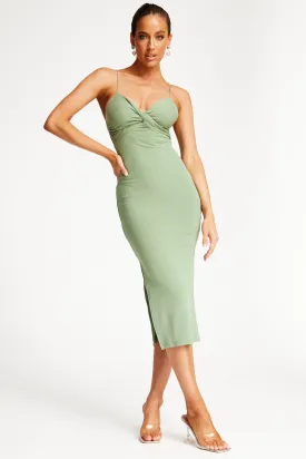 Juna Midi Dress - Sage