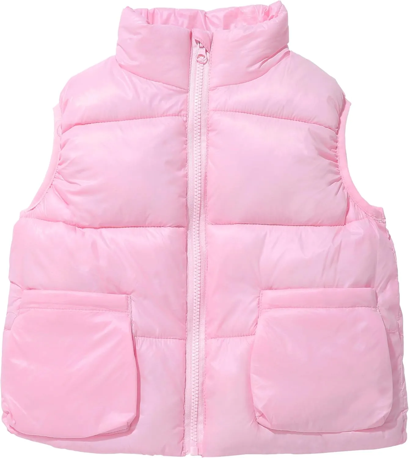 Kids Puffer Vest Lightweight Waterproof Sleeveless Zip Up Outwear for Boys Girls