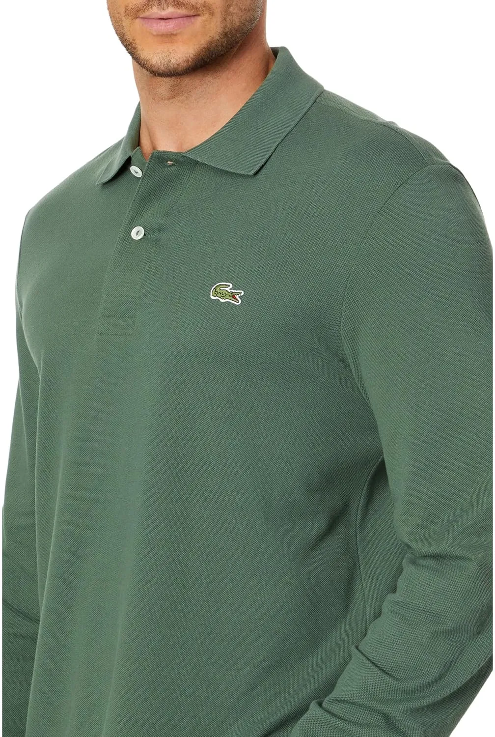 Lacoste Mens Classic Long Sleeve Pique Polo Shirt