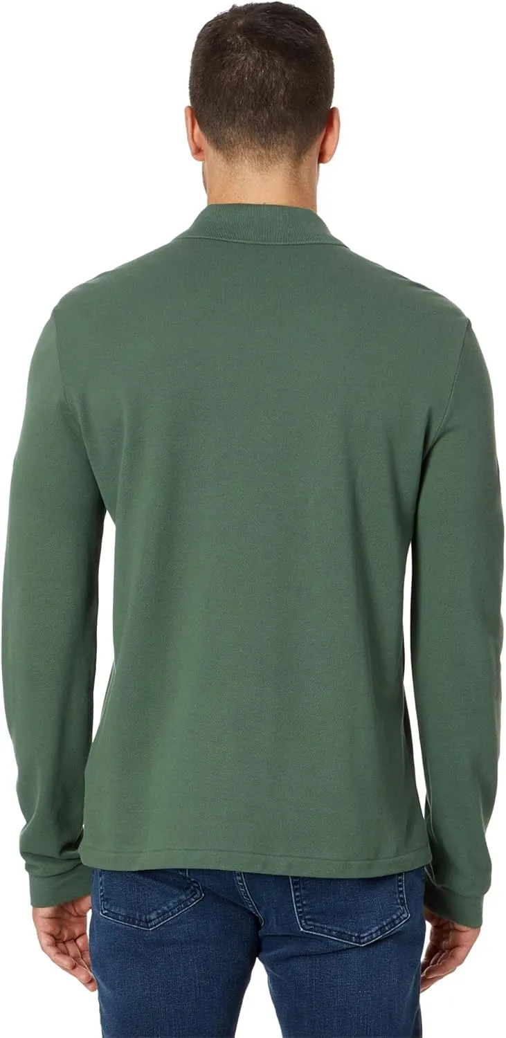 Lacoste Mens Classic Long Sleeve Pique Polo Shirt