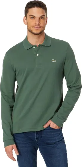 Lacoste Mens Classic Long Sleeve Pique Polo Shirt