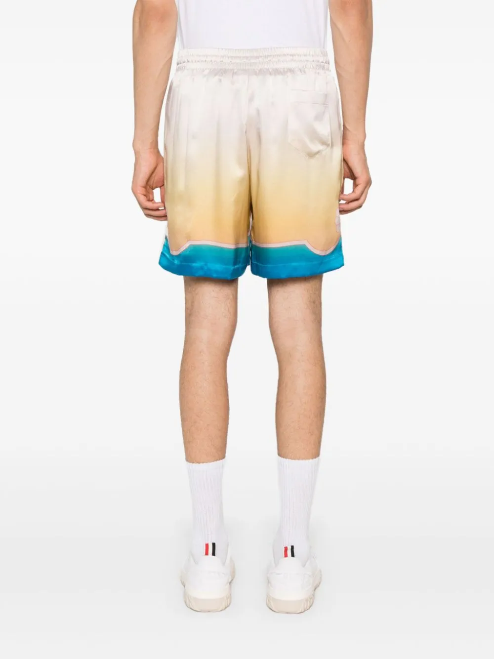 L'Arc Coloré silk shorts