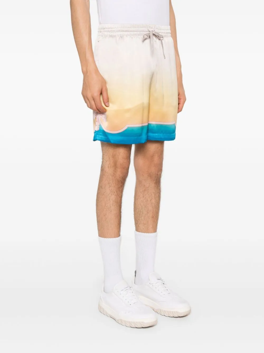 L'Arc Coloré silk shorts