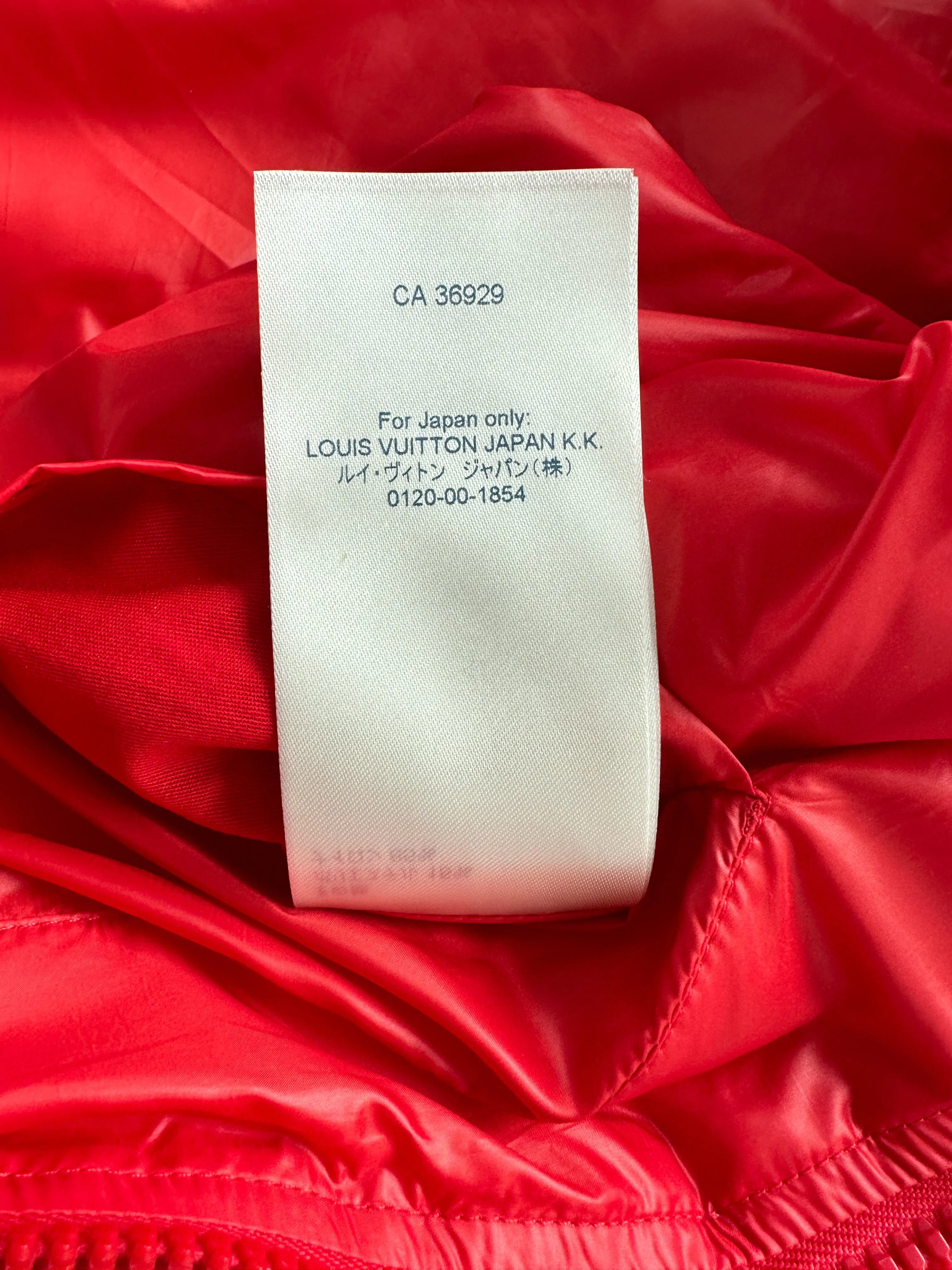 Louis Vuitton Red Flower Monogram Puffer Vest