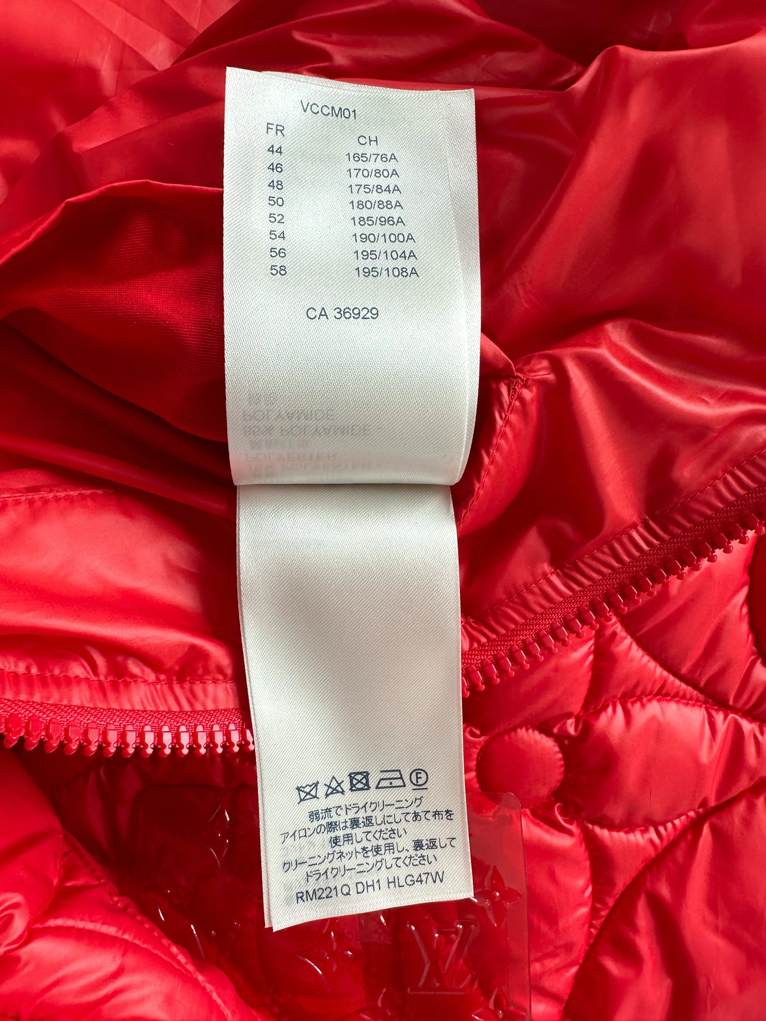 Louis Vuitton Red Flower Monogram Puffer Vest
