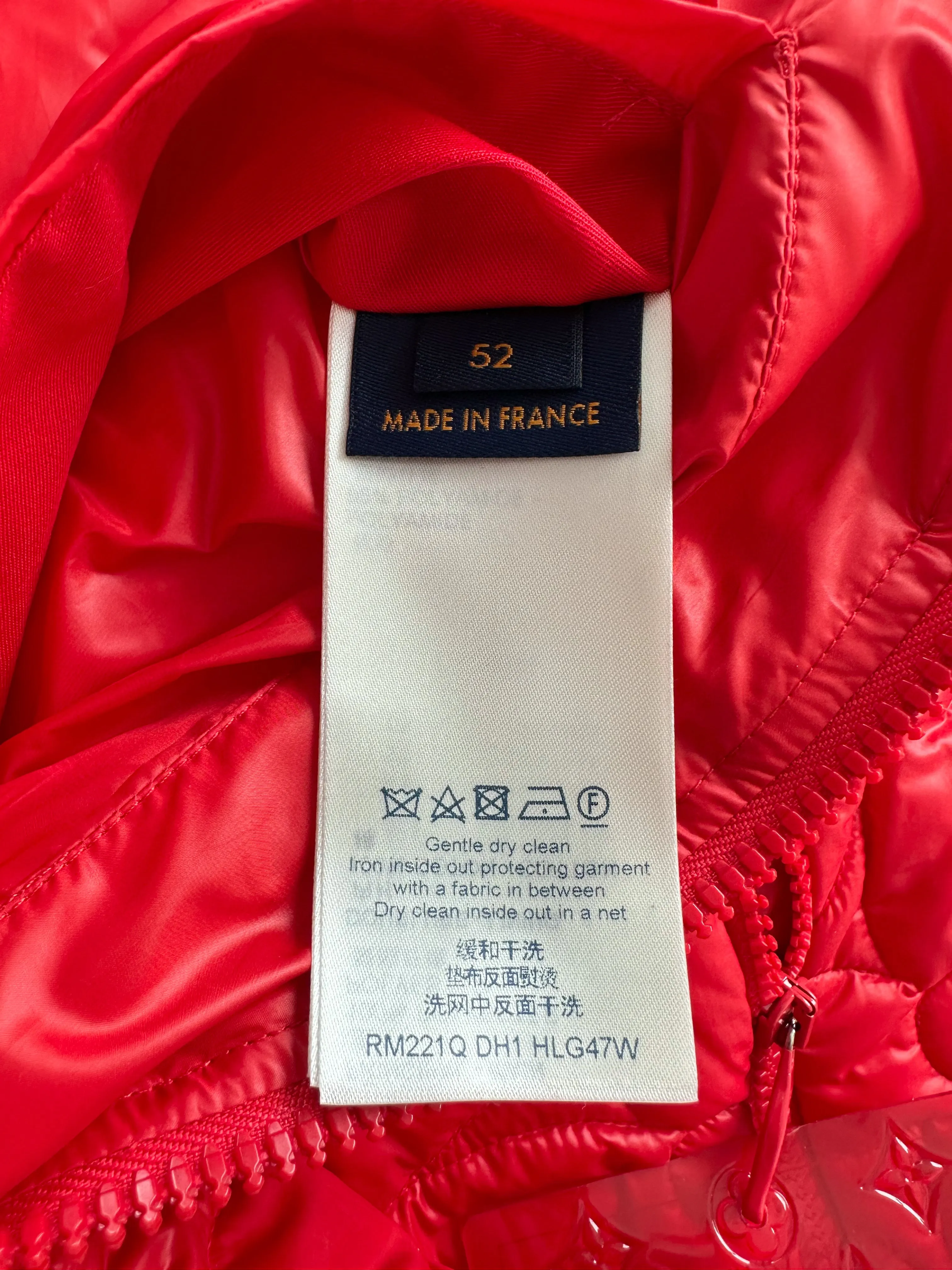 Louis Vuitton Red Flower Monogram Puffer Vest