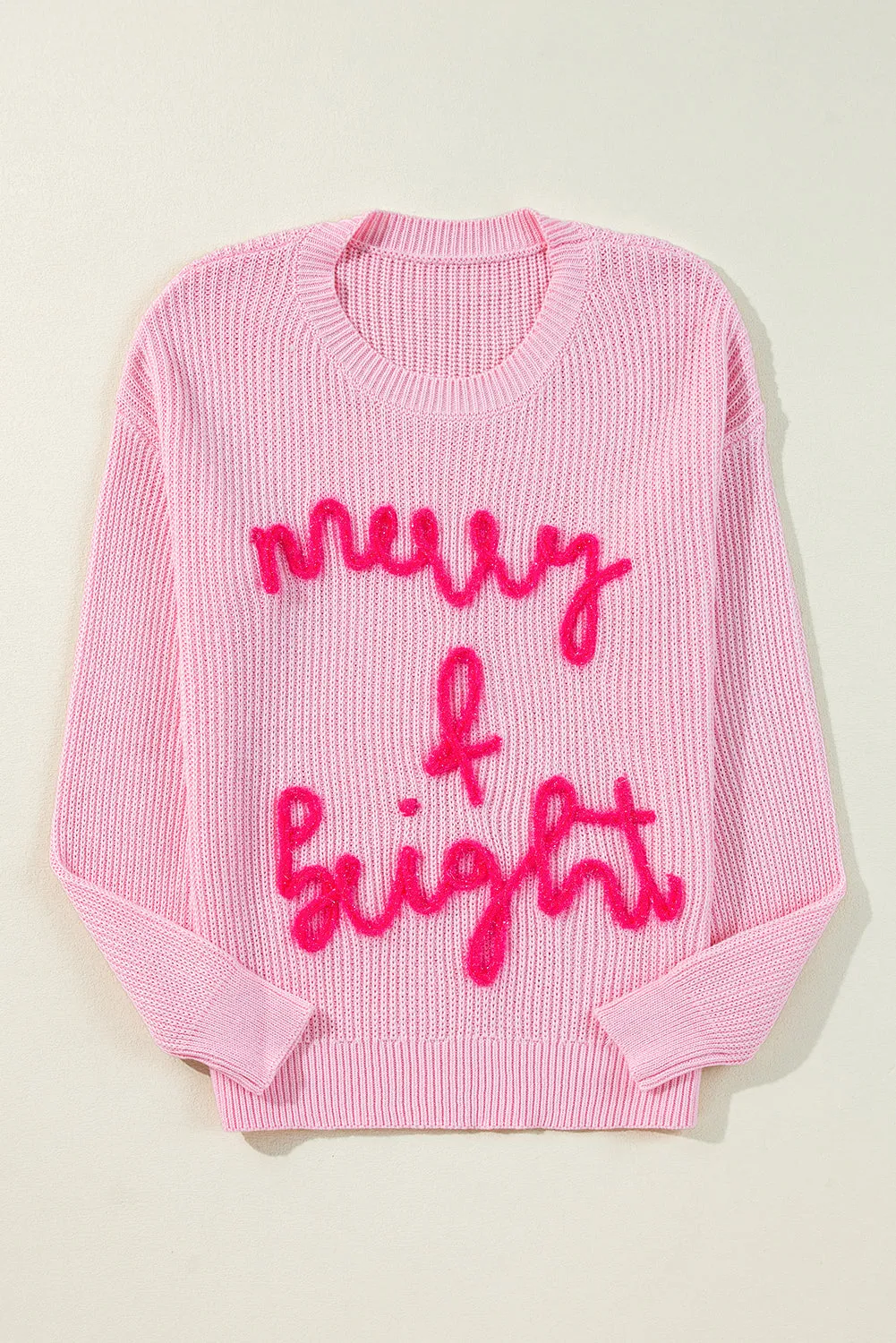 Merry & Bright Waffle Knit Sweater