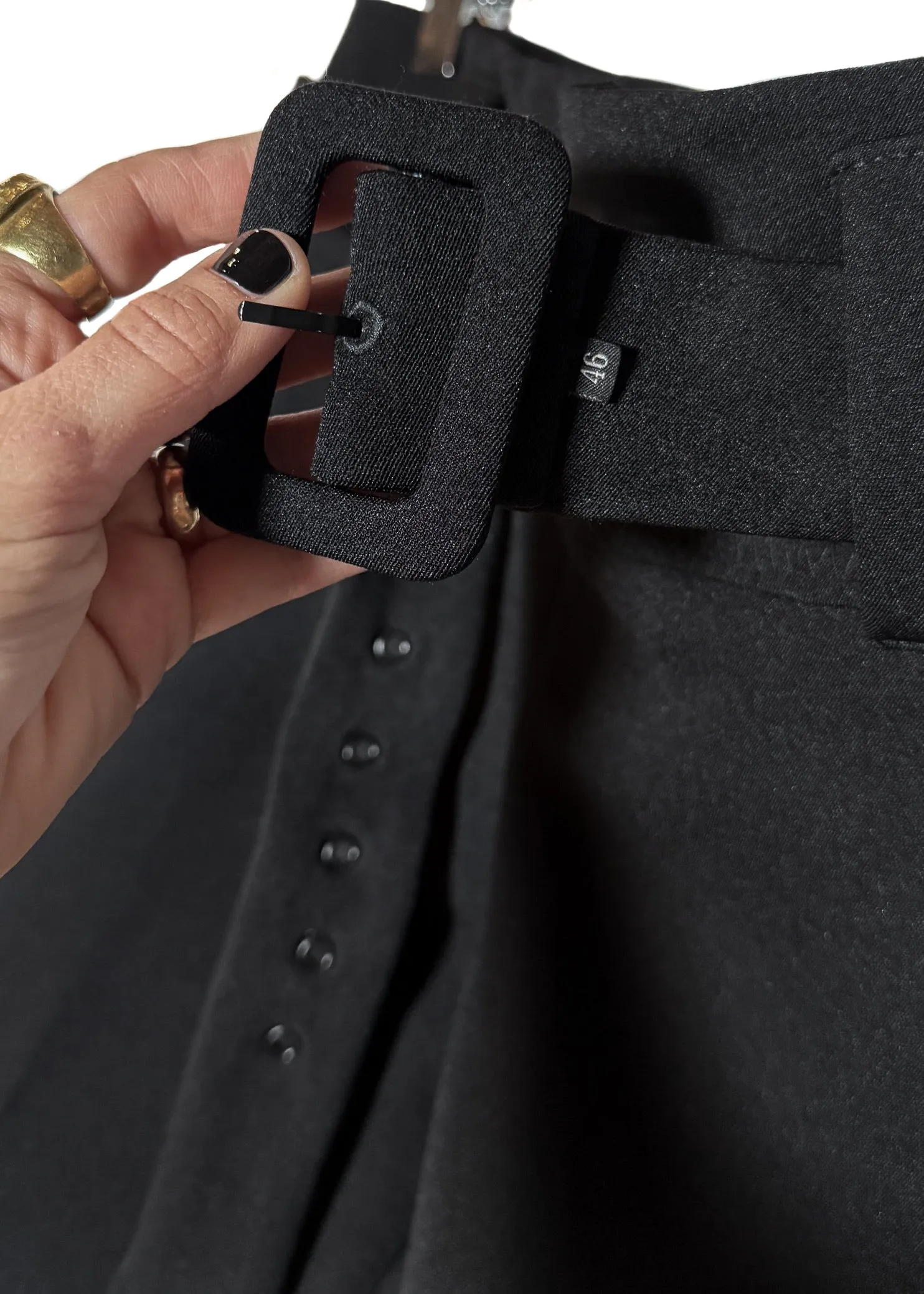 Prada 2018 Black Belted Trousers