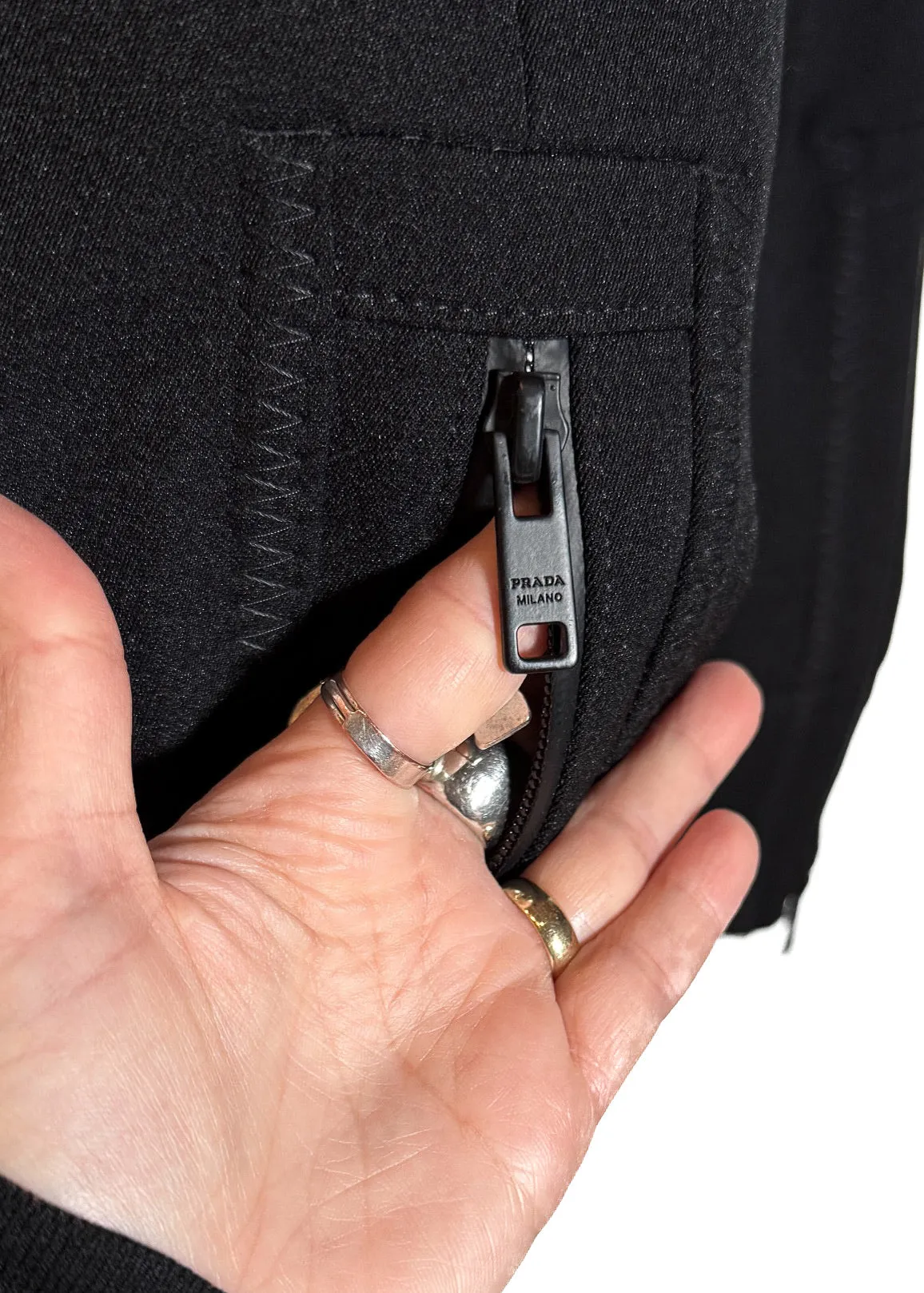 Prada 2018 Black Belted Trousers