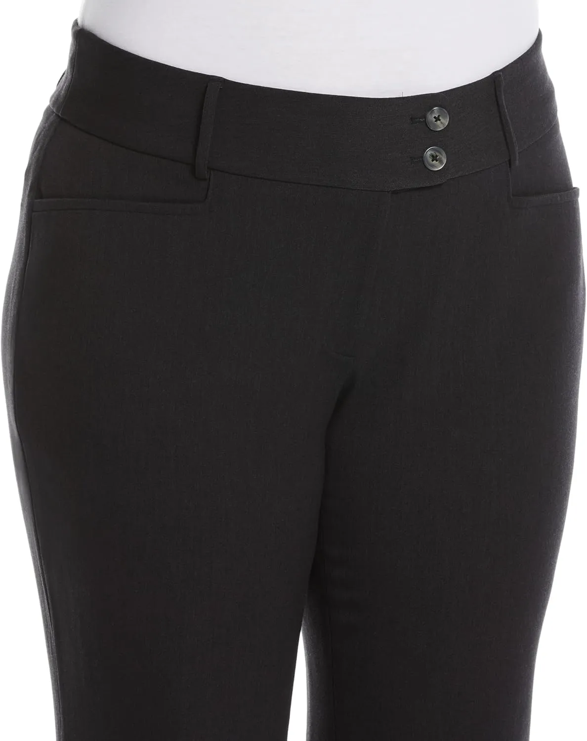 Rafaella Women's Plus Size Curvy Fit Boot Cut Pant