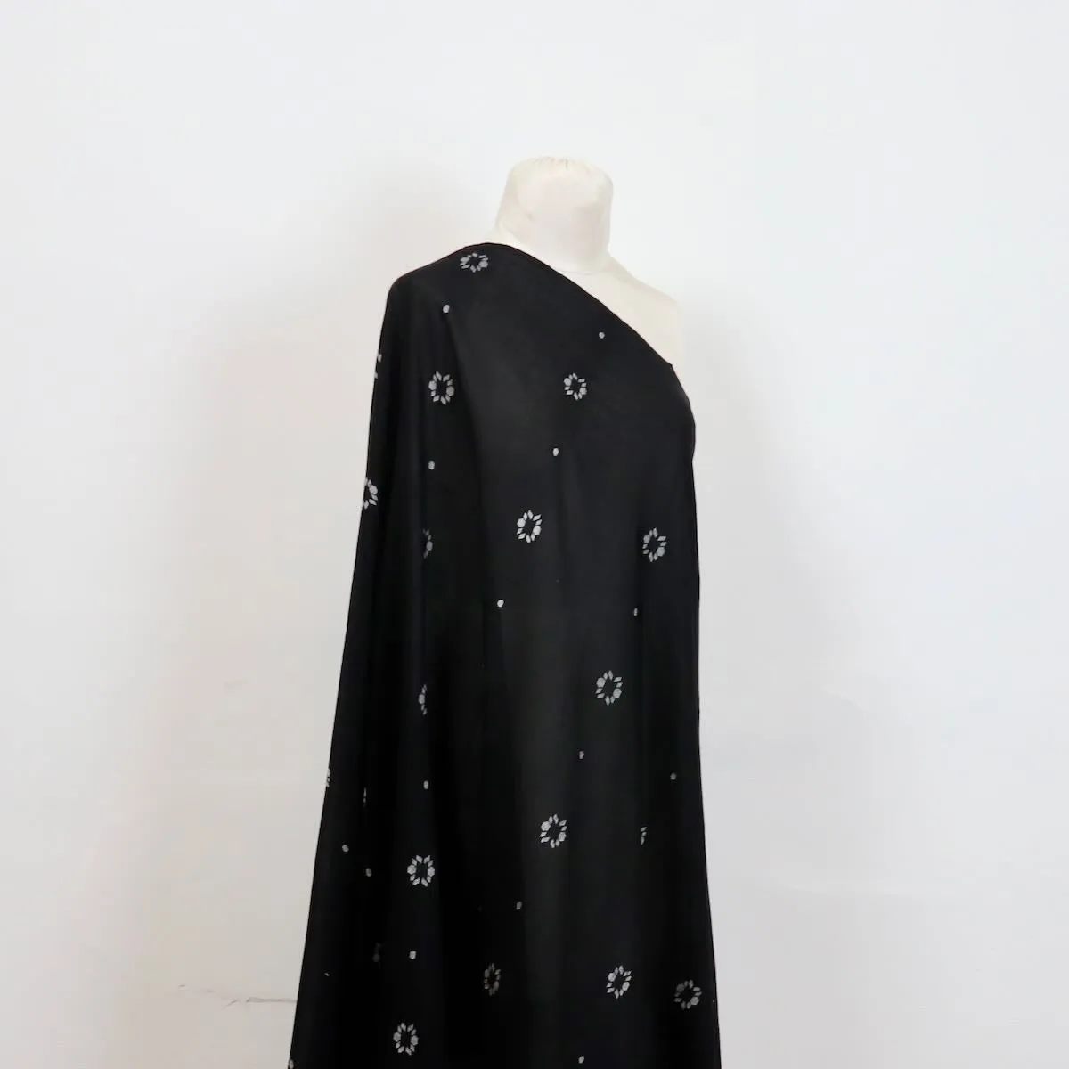 Swatch — Black Lotus Handloom Jamdani Cotton