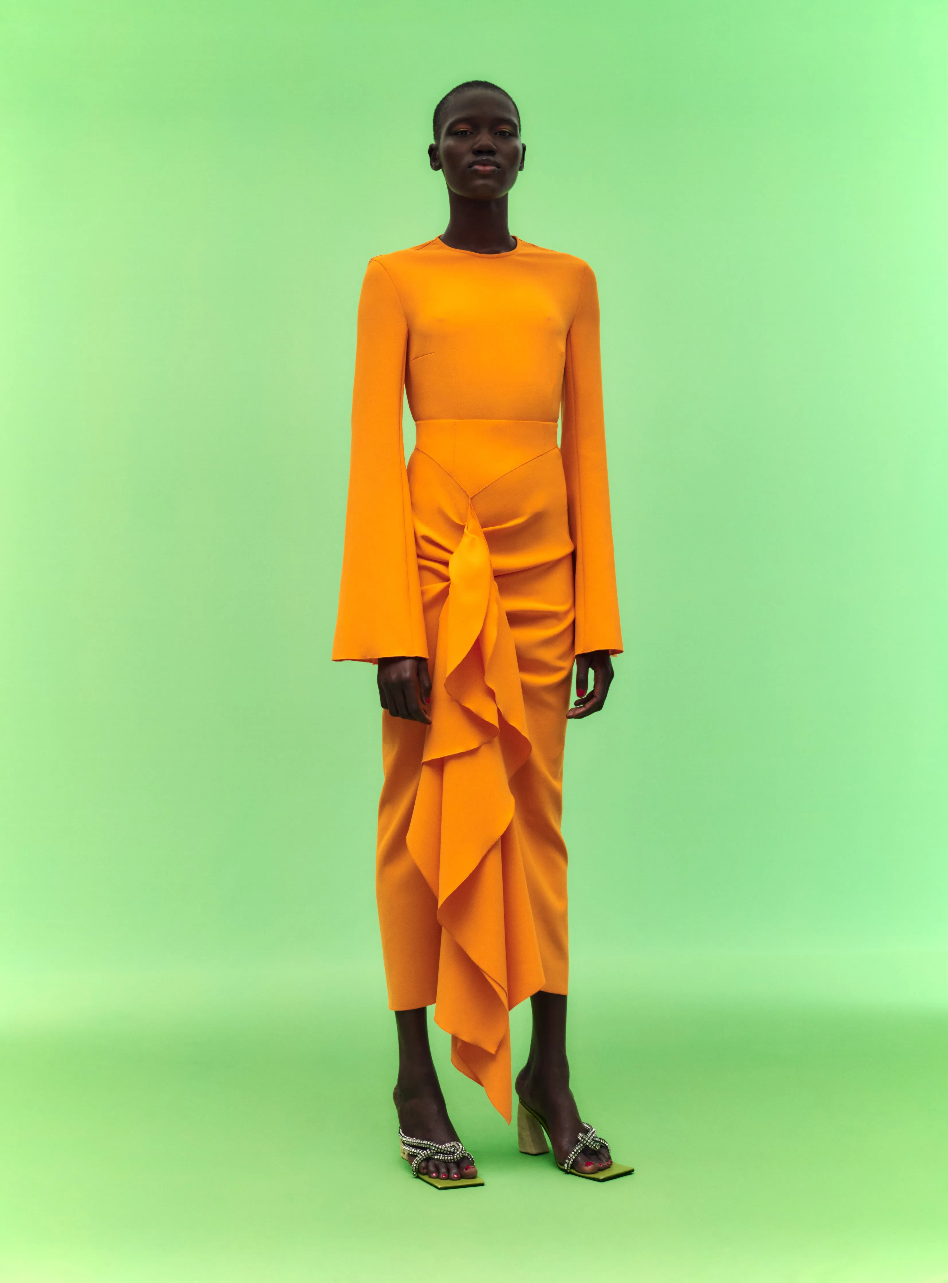 The Nahla Top in Orange