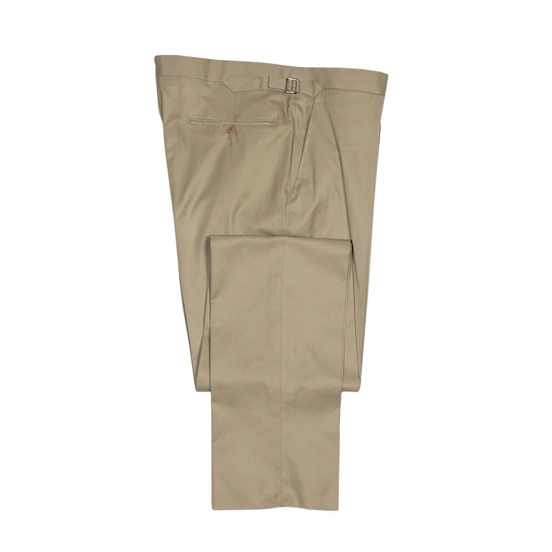 x Sartoria Carrara: Beige lightweight cotton suit in Drapers 8oz gabardine